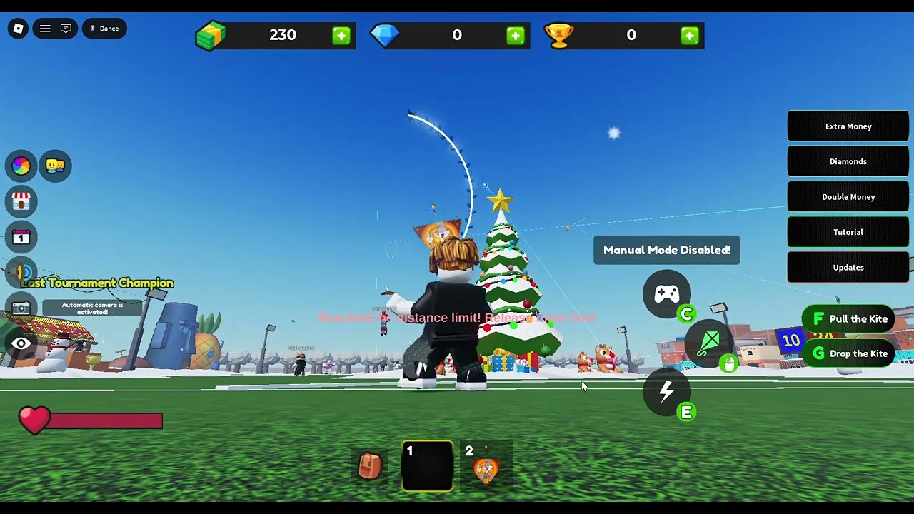 Kite combat in Roblox