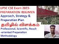 Upsc cse 2023preparation regimen approach preparation plan  strategyexplained in tamil