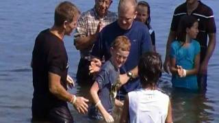 Cameron Being Baptised
