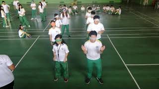 Blindfolded line dance... STEM 12-B
