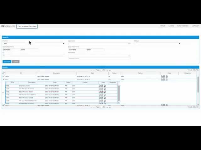 CourtView Integrator Logs Demo