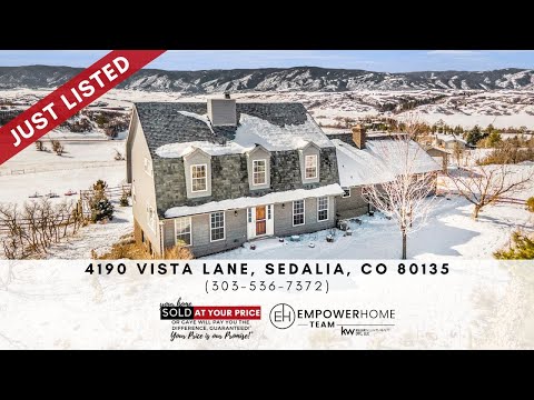 4190 Vista Lane, Sedalia, CO home video tour