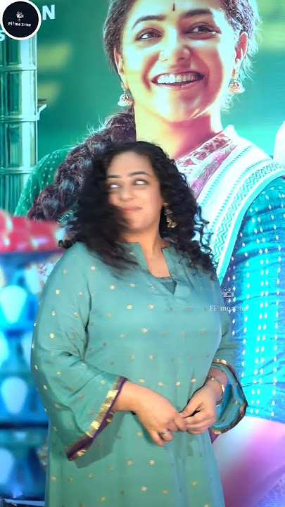 Nithya Menon Mesmerizing Look at Sir Madam Movie Press Meet 💖✨ #ytshorts #nithyamenon #shorts