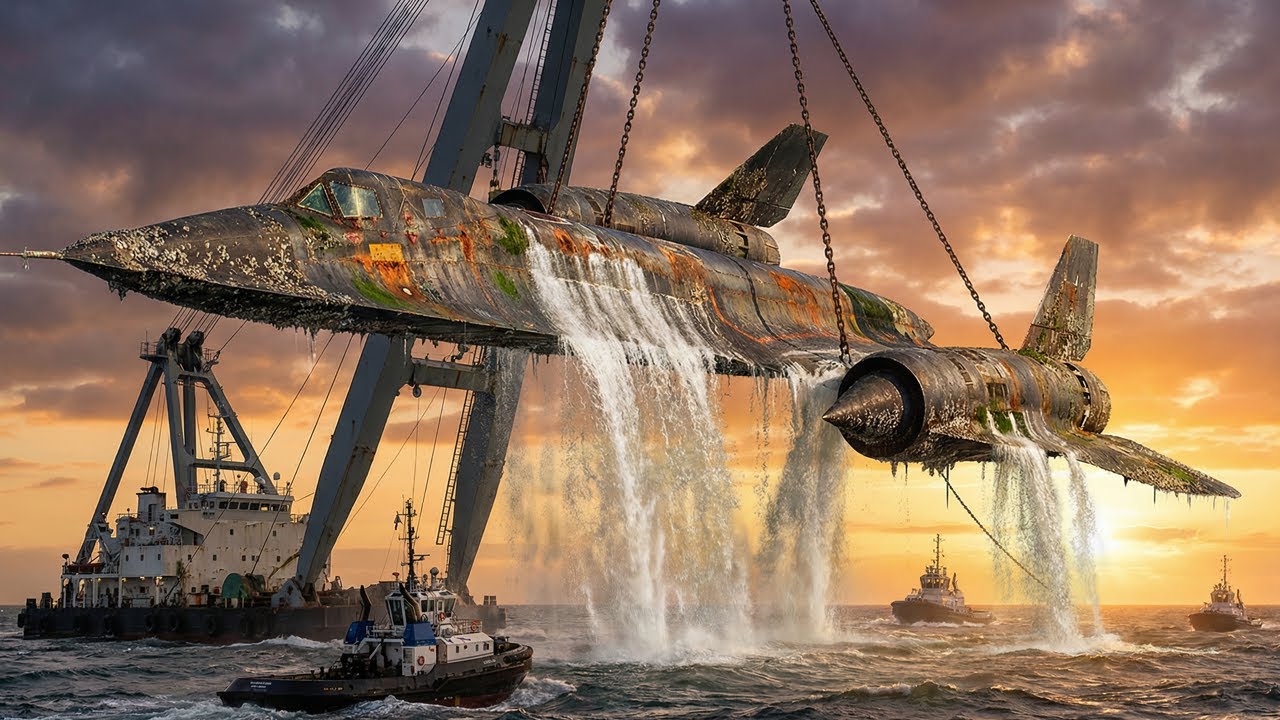 Unbelievable Transformation: Rusted Scrap to Matte Black Satisfying SR-71 Restoration