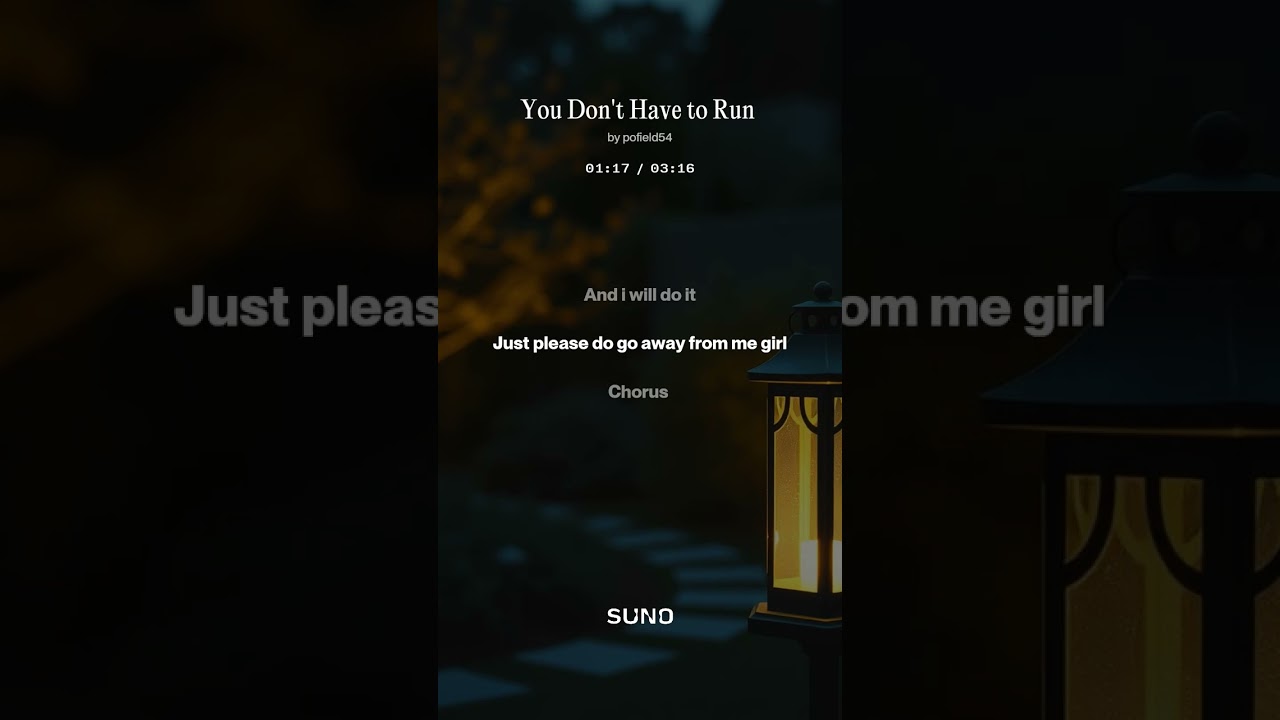 You Don't Have to Run