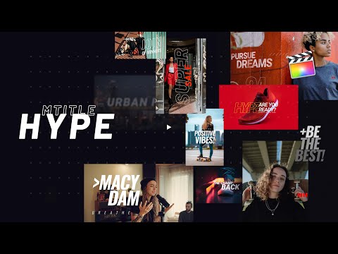 mTitle Hype FCPX Plugin - Powerful Typography Presets Exclusively For Final Cut Pro X - MotionVFX