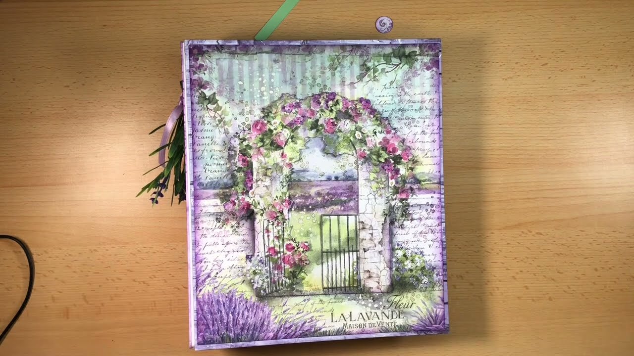 FLEUR LA LAVANDE - # 431 - mini album - (Stamperia )