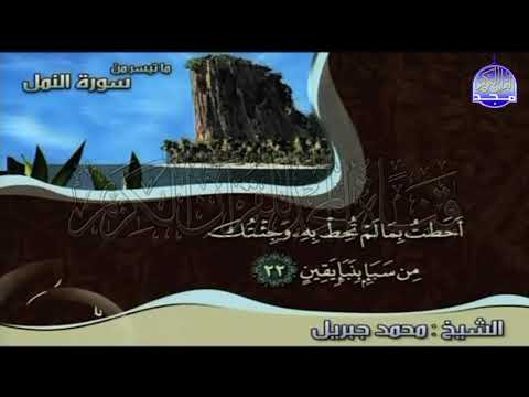 تلاوة فائقة الروعة من سورة " النمل "  || للقارئ الشيخ : محمد جبريل  || من مختارات المجد HD