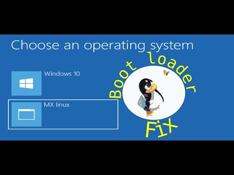 Linux alongside Windows. Fix your boot loader after a Windows update "the easy way".