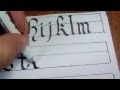 Calligraphy for left-handers.