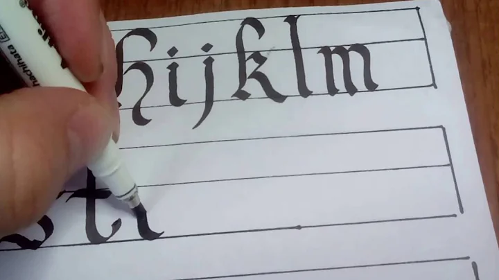 Calligraphy for left-handers.