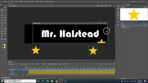 Adding multiple instances of movie clip symbols in Adobe Animate.