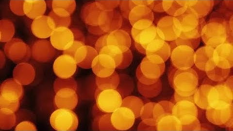 Orange Bokeh Lights Stock Video
