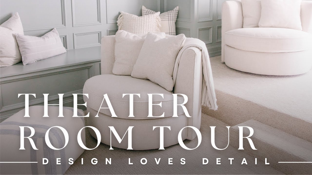 Basement Theater Room Reveal | Interior Design - YouTube