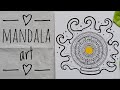 Easy mandala art for beginners 🌼🍀| drawing tutorial | mandala therapy