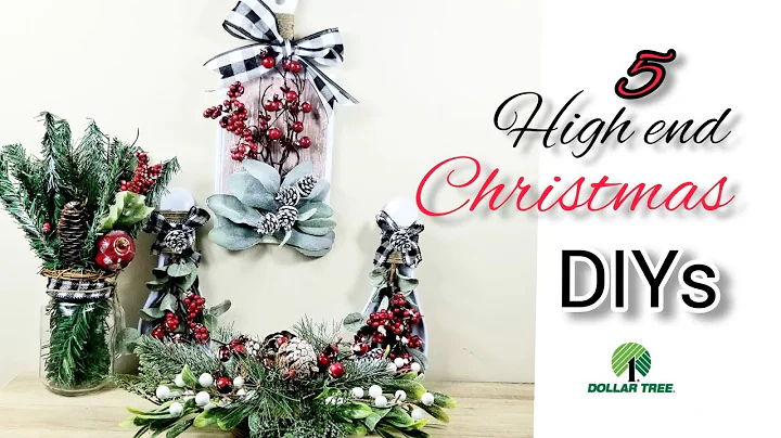 5 High End Dollar tree DIY Christmas Decorations and ideas/2020