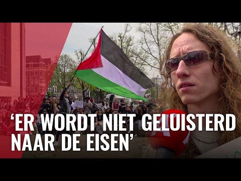 Honderden demonstranten buiten spoeddebat bij Stopera