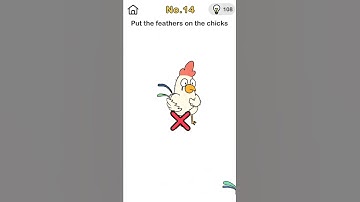 Brain Out Game | Level 14 | Beat them all | Put the feathers on the chicks 🐔 | Brain Out Gameplay