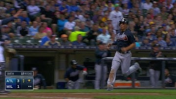 ATL@MIL: Markakis adds to lead with broken-bat single