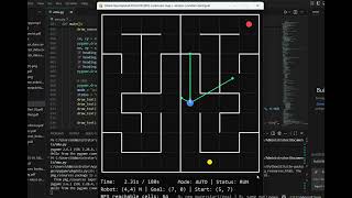 Fibonacci Maze Solving Robot Dynamic Flood Fill Algorithm