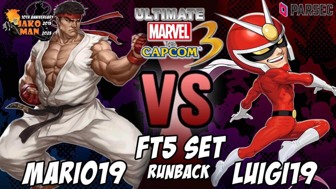 UMVC3 Parsec FT5 Set Runback - Mario19 VS Luigi19