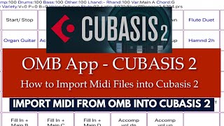OMB Cubasis 2 - How to import Midi from OMB to Cubasis screenshot 5