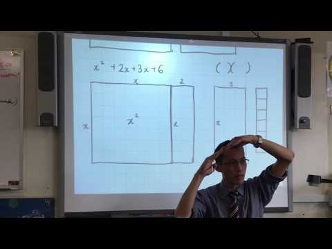 Factorising Monic Quadratic Expressions (2 of 2: Visually)
