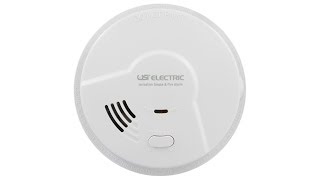 USI Hardwired Ionization Smoke and Fire Alarm with Battery Backup (5304)