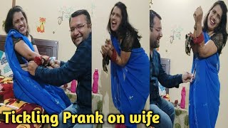 Tickling Prank On My Wife Part 2 Prank On Wife Prank In India Prank On My Wife