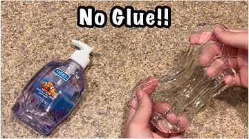 How To Make No Glue Clear Slime!!