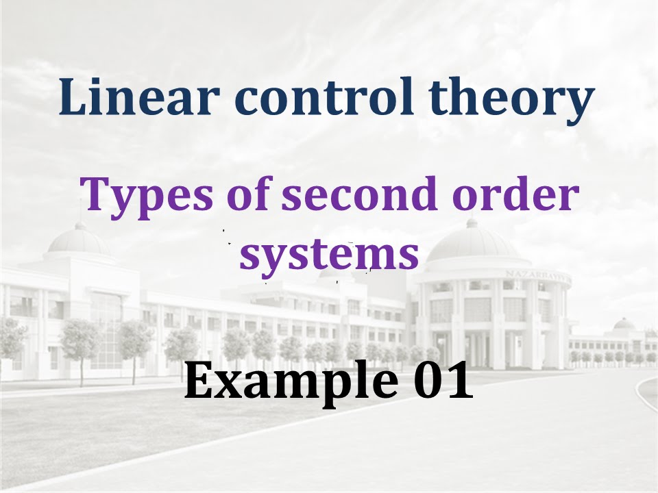 Types of Second order systems - Example 01 - YouTube