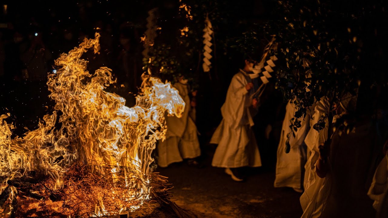 保津的火祭 保津の火祭り 京都攻略 - YouTube