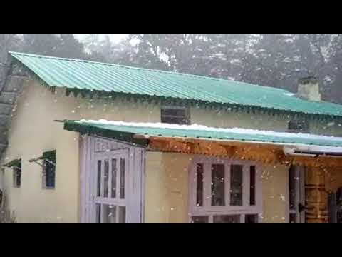 #Snow fall in #slow motion at #Dhanaulti #Forest Rest House