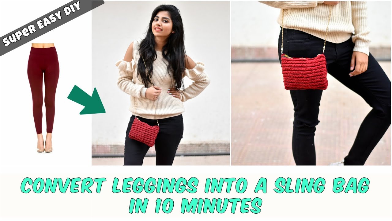 DIY: Convert Old Leggings Into A Sling Bag