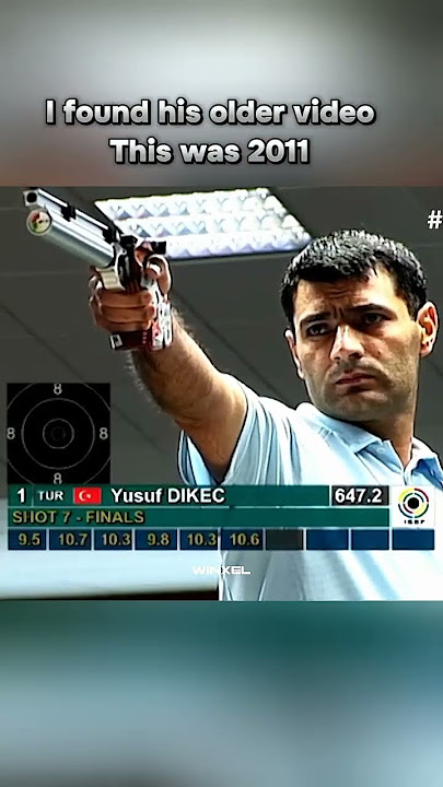 Turkish shooter Yusuf Dikec has always been like this #olympics