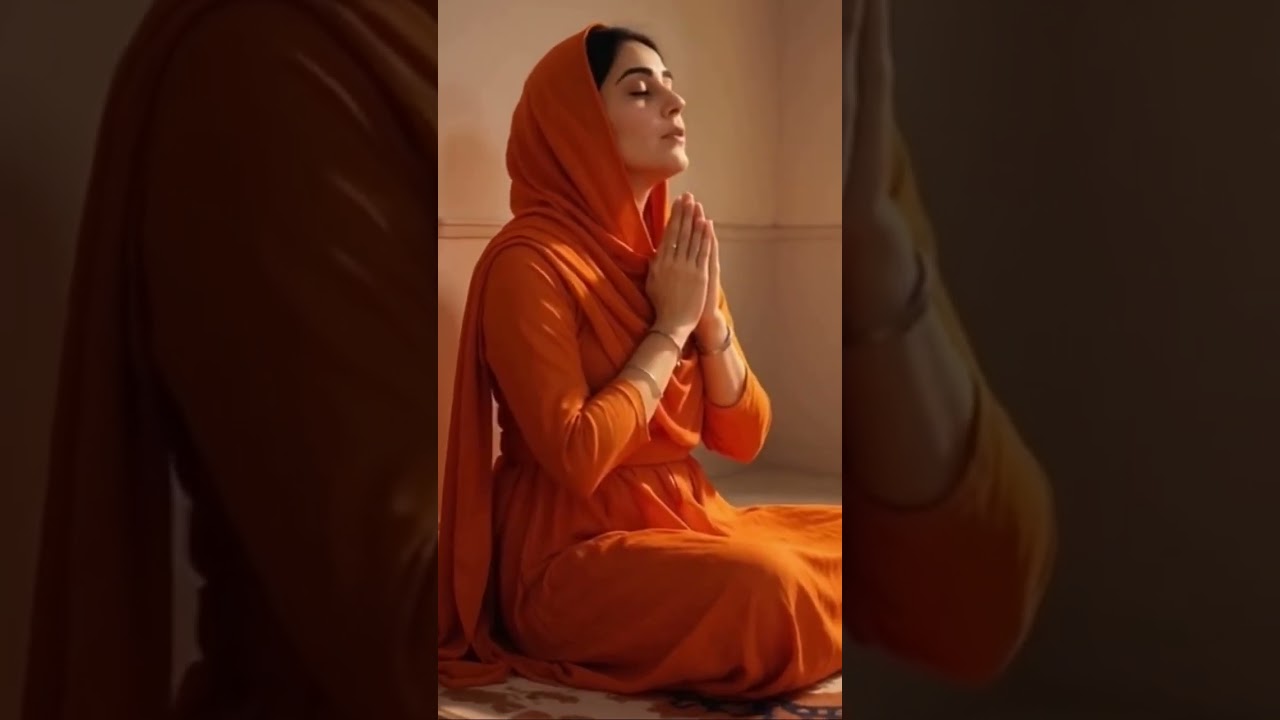 🙏 Divine Sikh Woman in Prayer | Waheguru Simran & Gurbani Blessings ✨ 