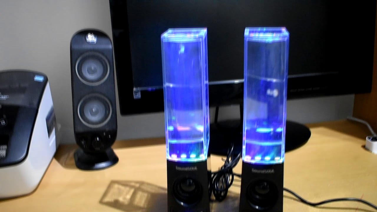 Soundsoul LED Water Dancing Speakers Sound Test and Review
