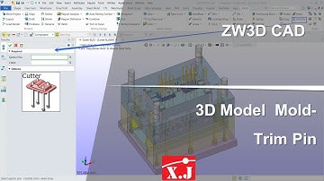 ZW3D คู่มือ สอนการใช้งาน MOLD -Library - Trim Pin