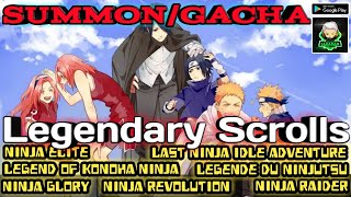 FULL SUMMON/GACHA LEGENDARY SCROLLS NINJA GLORY | LAST NINJA IDLE ADVENTURE screenshot 5