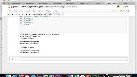 Playfair and Vigenere Cipher