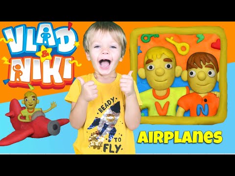 Vlad and Niki 12 Locks mini game Airplane compilation