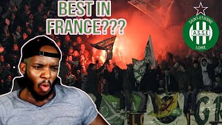AMERICAN REACTS TO AS SAINT ÉTIENNE ULTRAS - BEST MOMENTS