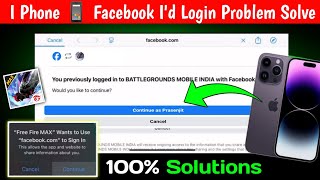 FREEFIRE FACEBOOK MAIN ID/ SECOND ID LOGIN ISSUE SOLVED ON IPHONE| IPHONE 2ND ID LOGIN ISSUE SOLVED  screenshot 1