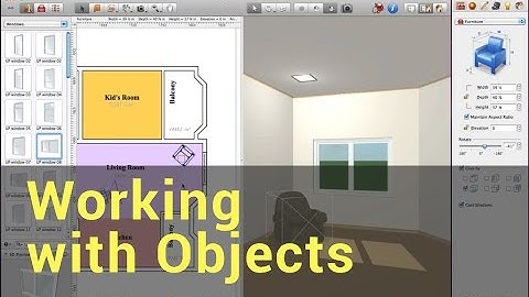 Live Interior 3D Tutorials - Working with Objects