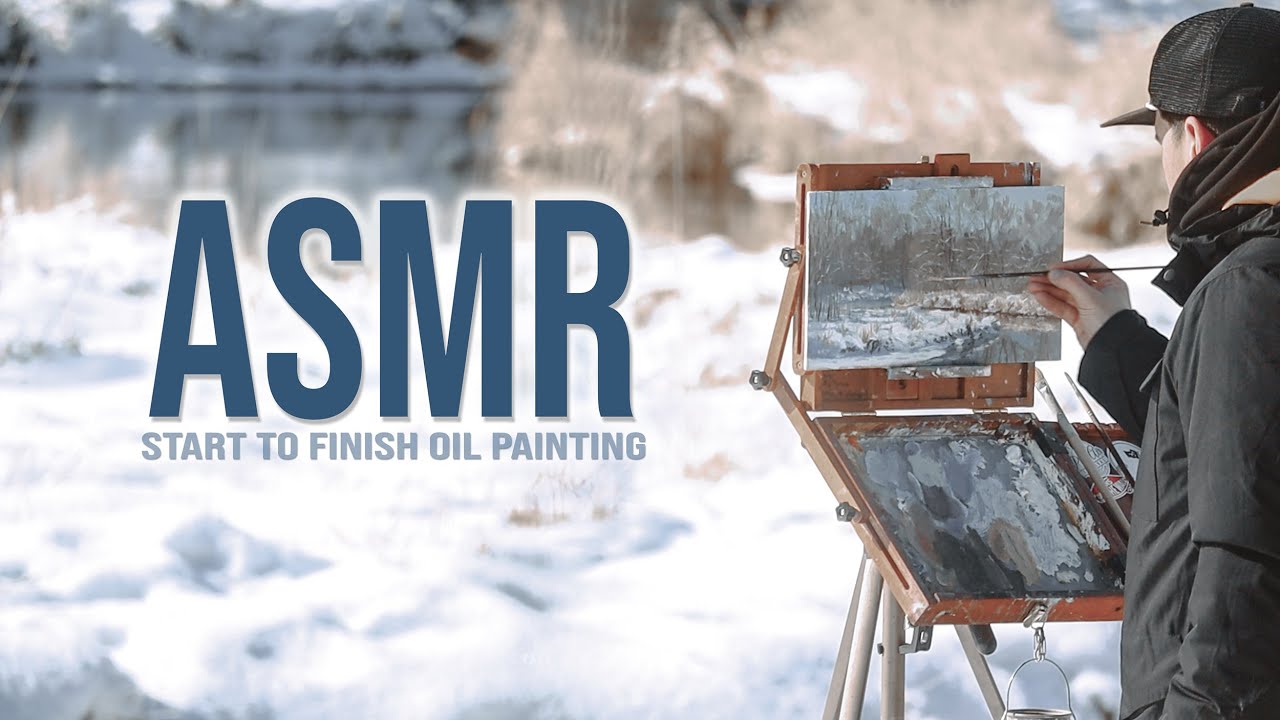 Plein Air Painting - ASMR - Winter Plein Air