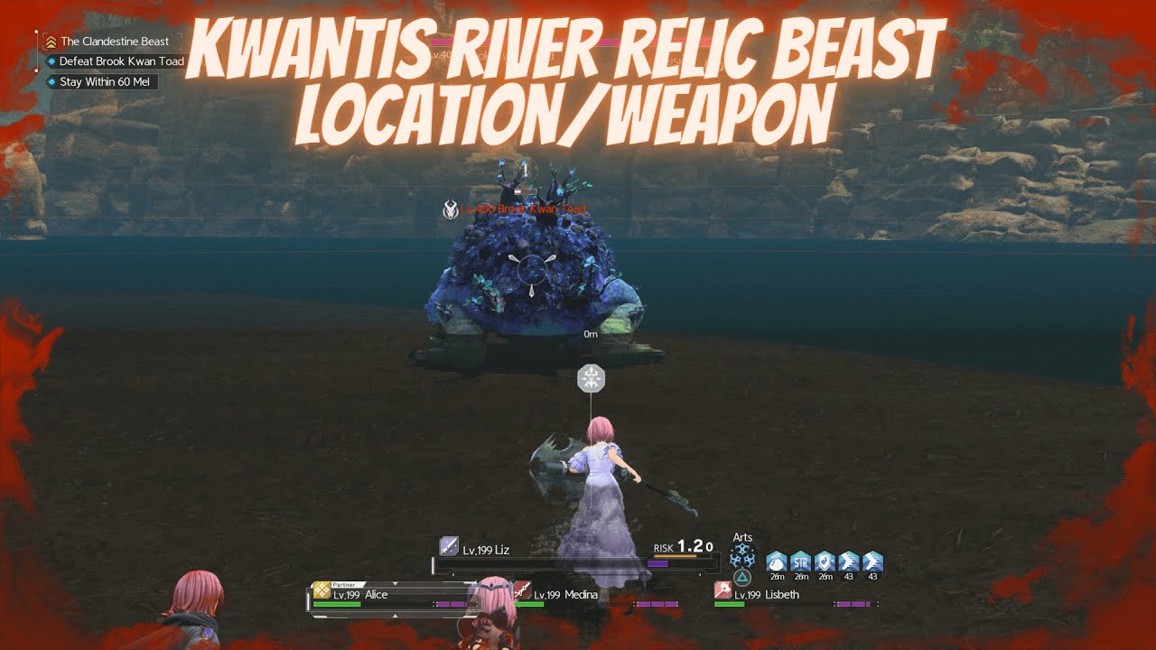 Sword Art Online Alicization Lycoris Kwantis River Relic Beast Location ...
