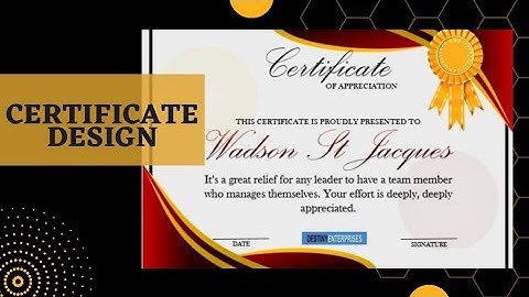 How to Create a Certificate in MS Word #wordcertificate #createfromscratch #howtocreatecertificate