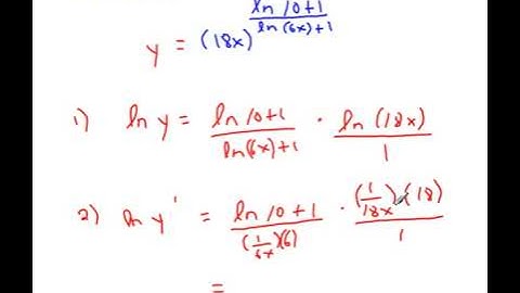 derivatives and natural logs