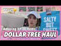 DOLLAR TREE HAUL | BRAND NEW FINDS!! | Who does he think he is?!