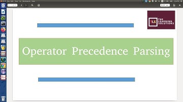 Operator Precedence Parser with Examples